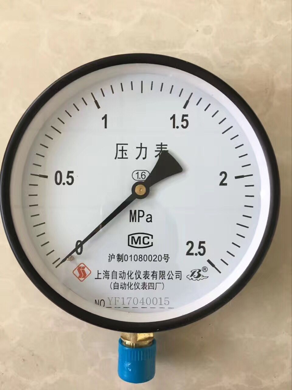 Y-250一般壓力表0-1.6Mpa